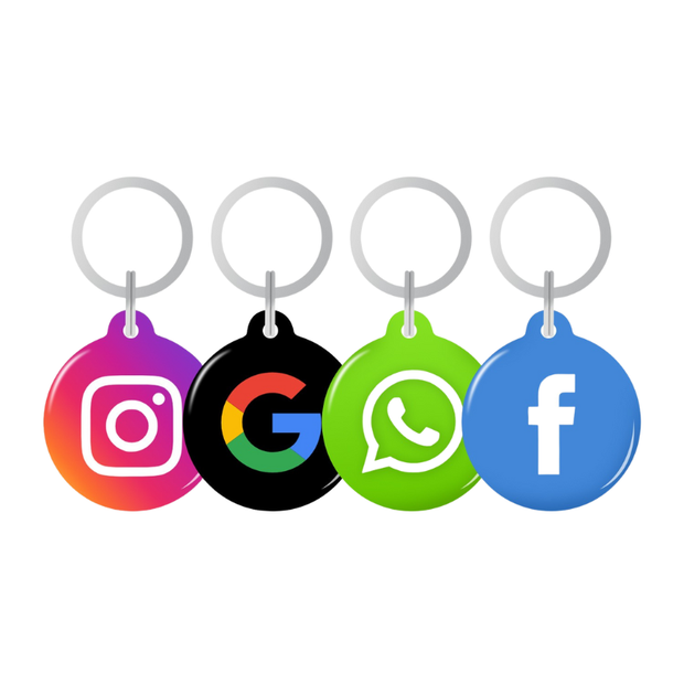 4 Portes clés NFC | Réseaux sociaux